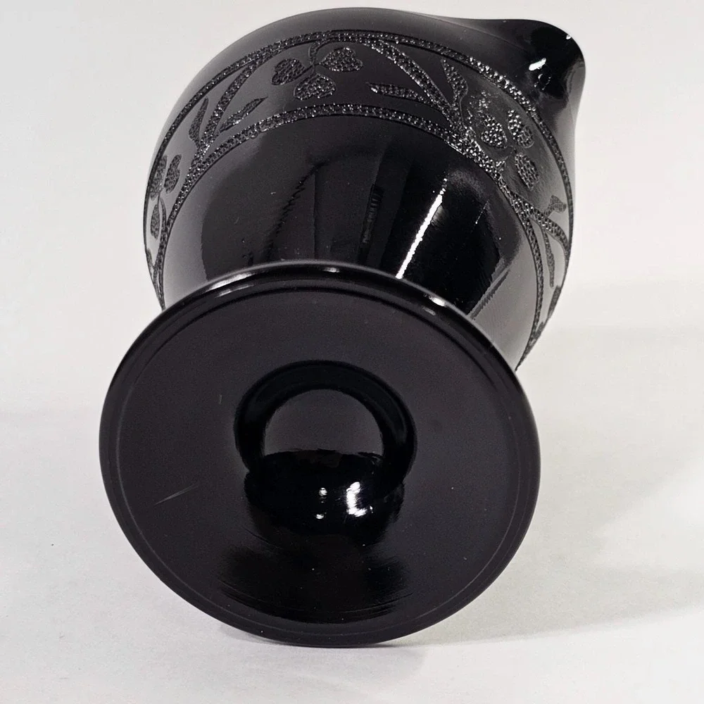 Hazel Atlas Creamer‎ Cloverleaf Black Amethyst 3.5